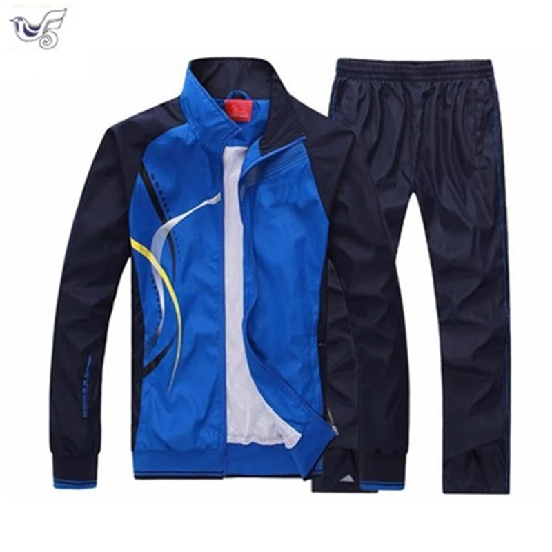 XIYOUNIAO новый мужской комплект весна осень Мужская спортивная одежда 2 шт. комплект спортивный костюм куртка + брюки спортивный костюм