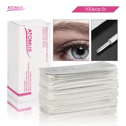 100 шт. 5R Micro Needling Agujas Microblading постоянный игла для макияжа Tebore бровей вышивка Tebore Lamina иглы для затенения