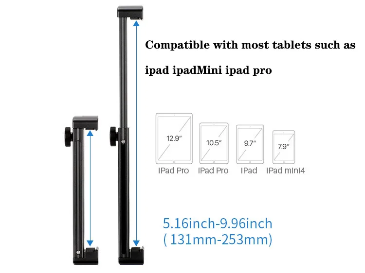 Алюминиевый сплав, селфи-палка, подставка, держатель для iPad mi, регулируемый планшет, ноутбук, кронштейн, подставка, колыбель, штатив для samsung, крепление для камеры
