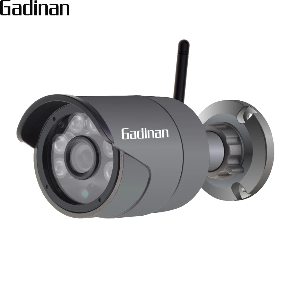 

GADINAN 1080P Bullet Wifi IP Camera HI3516C+SONY IMX291 2MP Outdoor Wireless Wired IR Ultral Low Illumination 0.0001 Lux SD Card