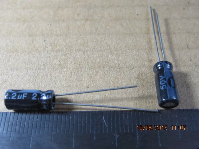 

20pcs 50V/2.2uF 5*11mm high quality aluminum electrolytic capacitor