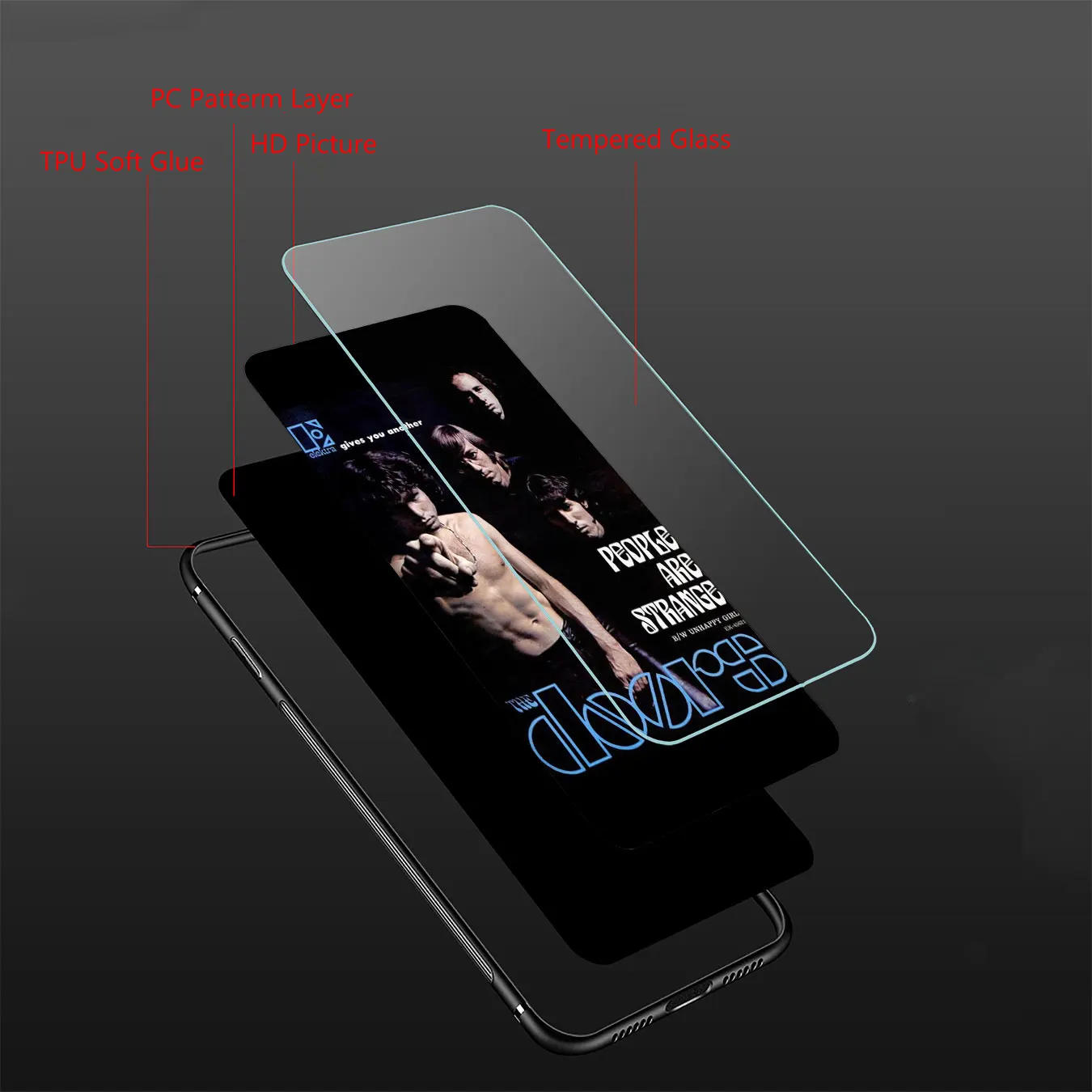 Lavaza pop The Doors Jim Morrison чехол для телефона из закаленного стекла Apple iPhone XR X XS Max 6 6S 7 8 Plus