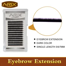 Новое поступление мода 10 шт темный цвет расширитель для бровей индивидуальная норка брови искусственные, ненастоящие, поддельные брови A-RIX бренд