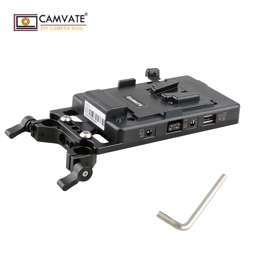 CAMVATE V Lock Quick Release Монтажная пластина/Питание сплиттер с Стандартный 15 мм