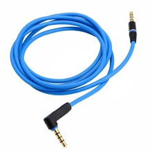 Синий автомобильный стерео кабель AUX 1,2 м 3,5 мм штыревой-штыревой Угловой кабель аудио кабель-удлинитель для наушников провод стерео кабель