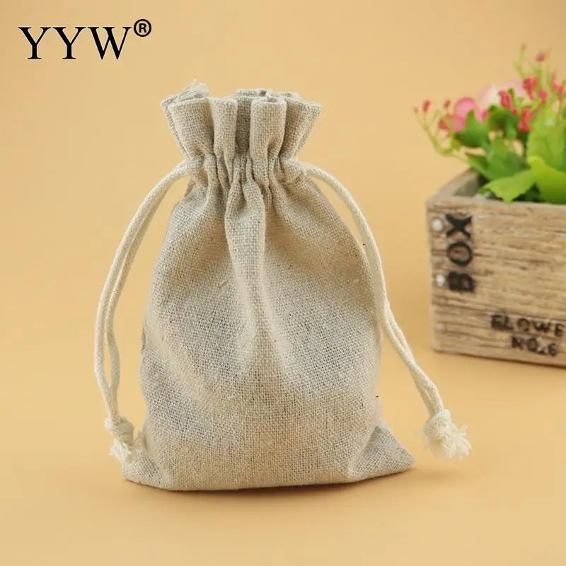 Buy 100x140mm 50PCs/Lot Cotton Drawstring Bags Pouches