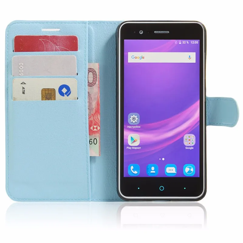 For ZTE A510 Case Luxury PU Leather Back Cover Case For ZTE Blade A510 A 510 Case Flip Protective Phone Bag Skin With Slots (22)