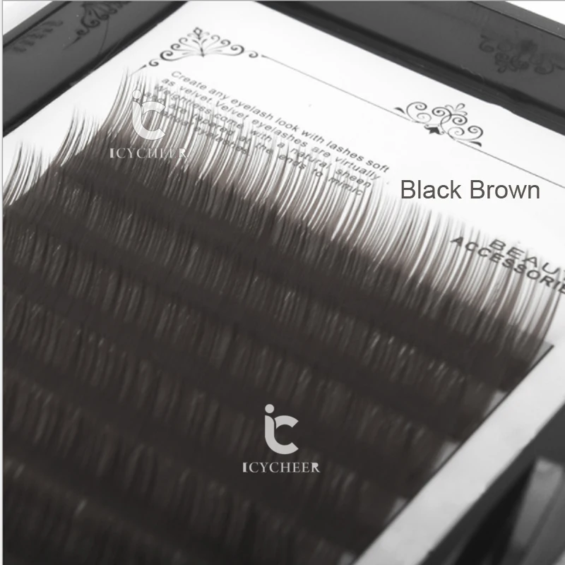 Jual Icycheer Makeup Individu Eyelasehs J B, C curl Alam Lembut 8 9 10 11 12 13 Mm Individu Bulu Mata Ekstensi