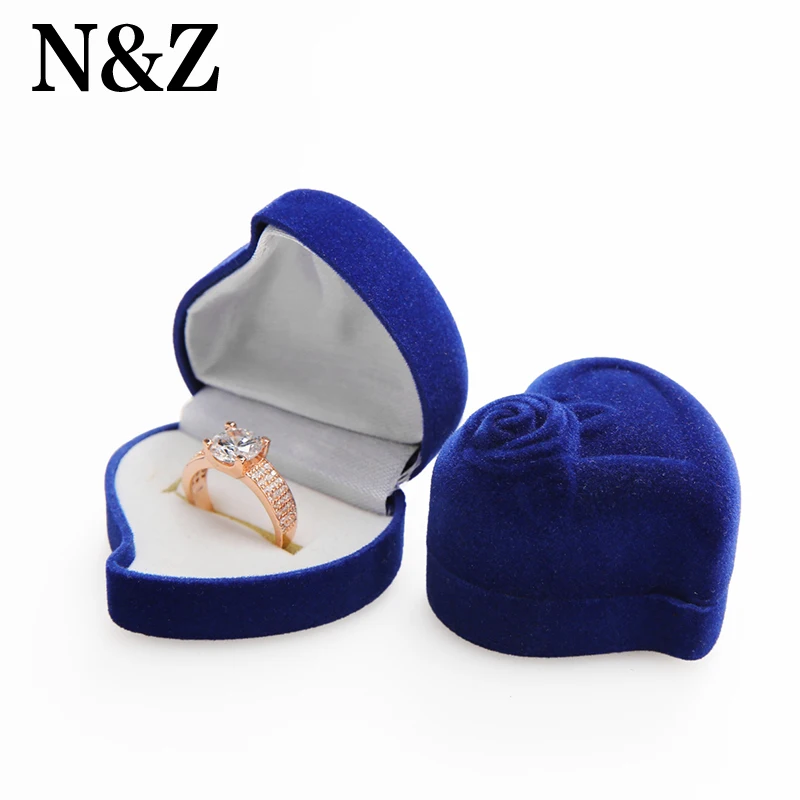 N & Z оптовая продажа 20 шт милые бархатные кольца для помолвки свадьбы вечеринки