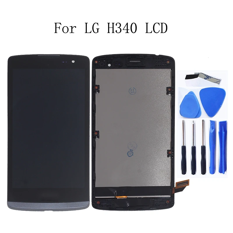Оригинальный ЖК-дисплей для LG Leon H340 h320 h324 H340N H326 MS345 C50 сенсорный экран с рамкой