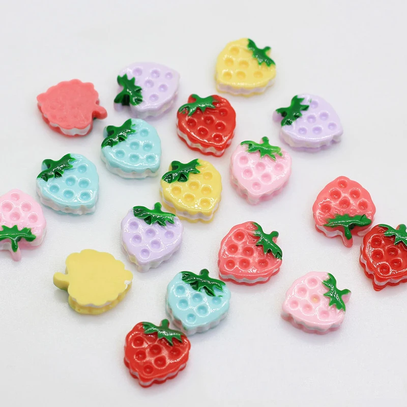 

Happy Monkey Slime Supplies Toy DIY Resin Strawberry Slime Accessories Filler For Fluffy Clear Crystal Slime Gift Toy