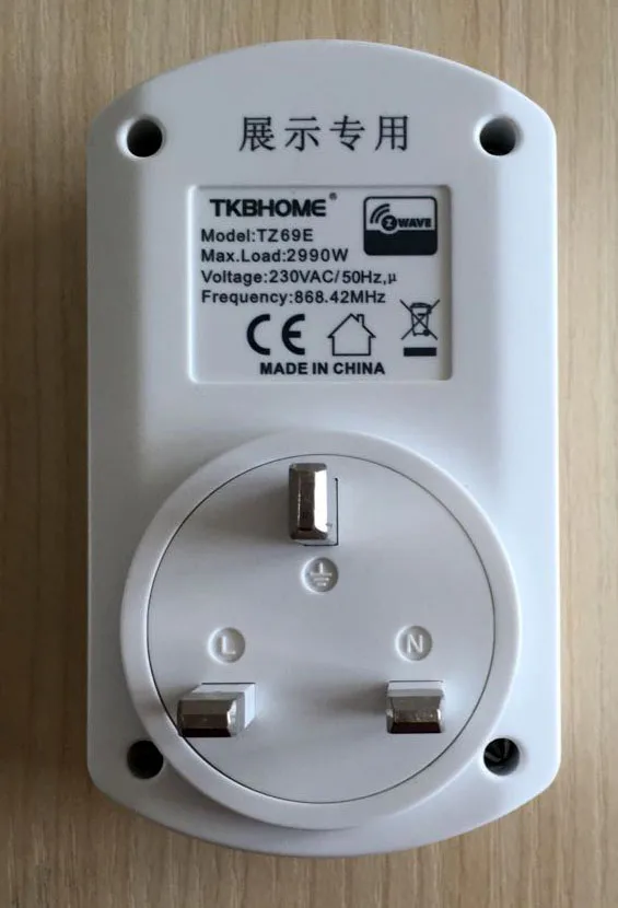 60pcs/lot Z Wave plus wireless plug in ON/OFF switch light socket TZ69 ... image.