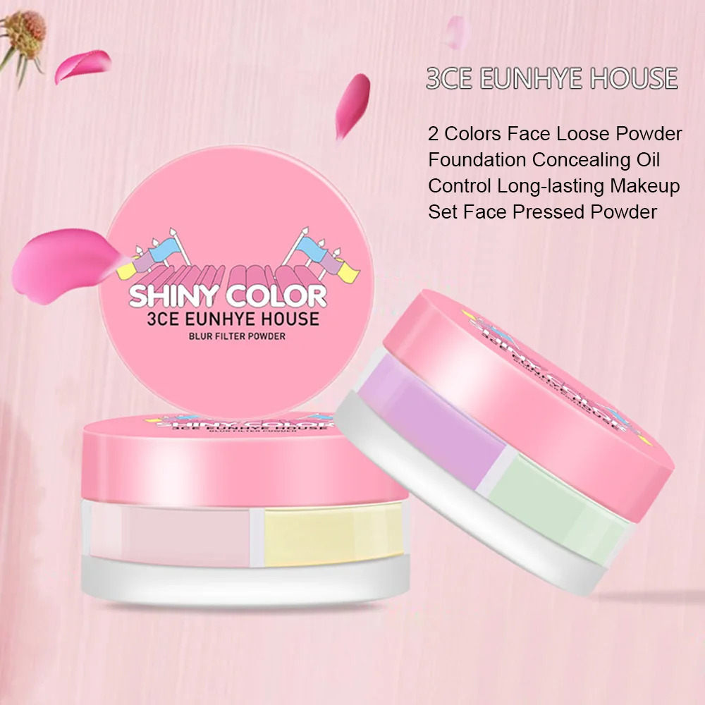 

3CE Eunhye House 2 Colors Face Loose Powder Foundation Concealing Oil Control Long-lasting Makeup Set Face Pressed Powder