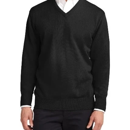 Port Authority SW300 Mens Value V-Neck Sweater Black - 2XL (1)