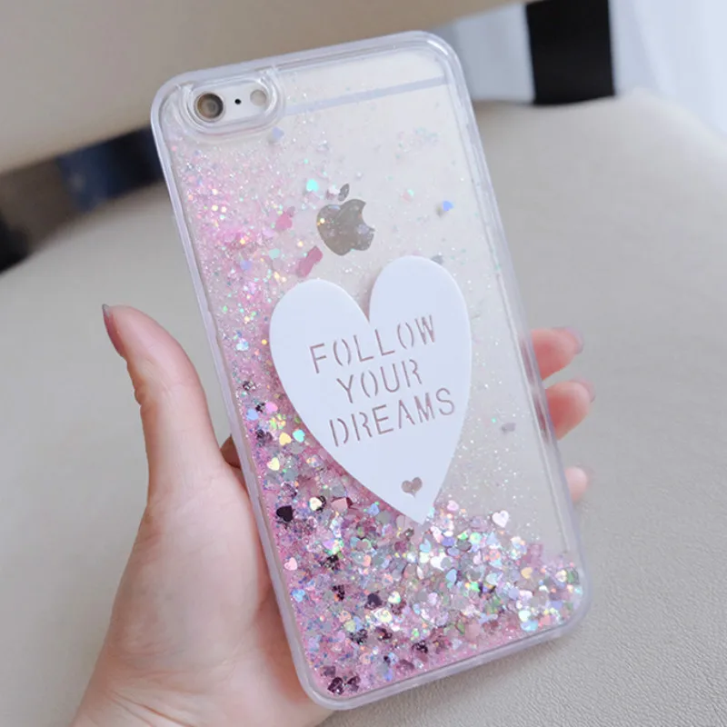 Case For Samsung Galaxy J7 2016 Cases Luxury Love Glitter Liquid
