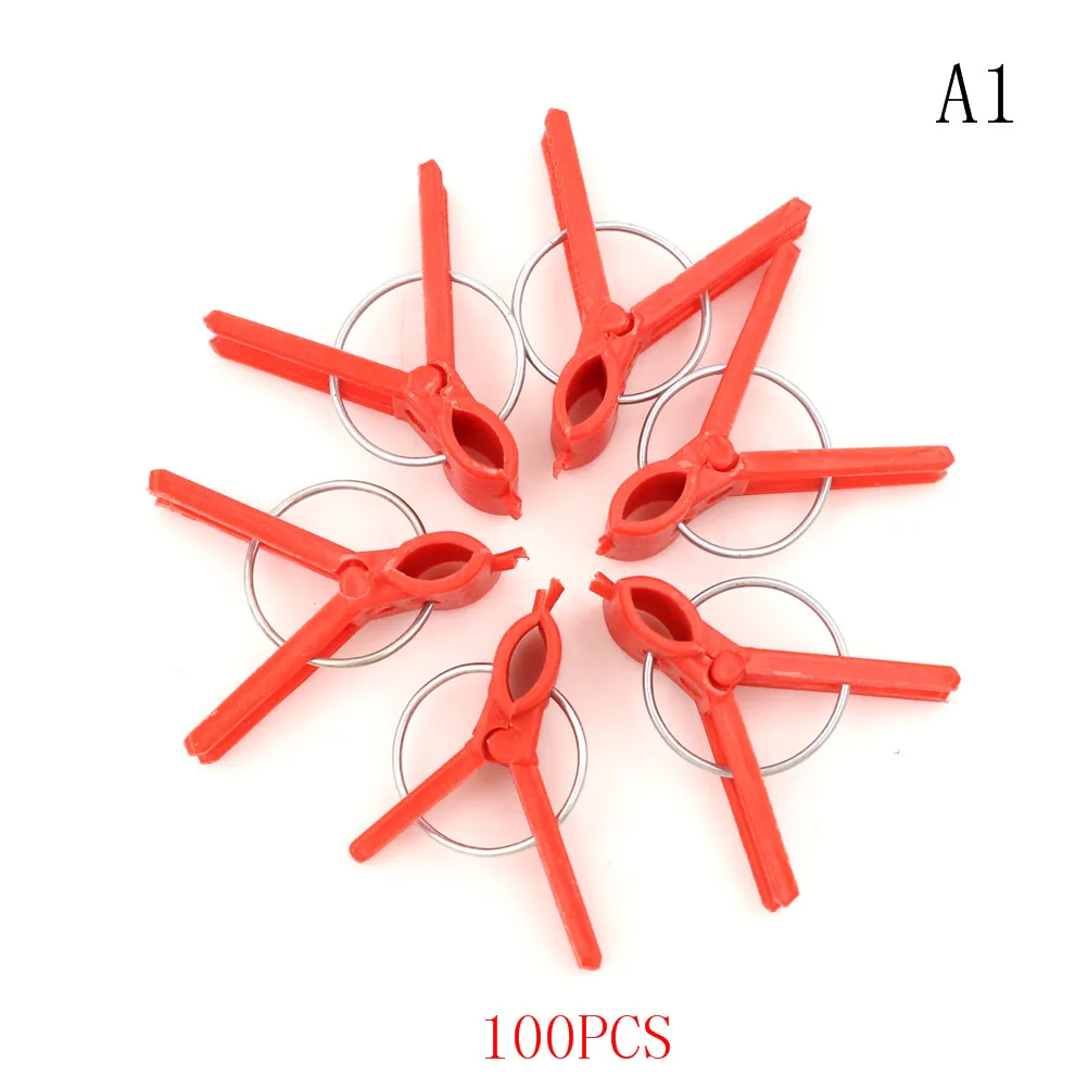 100 шт. садовый растительный цветок томатная лоза кусты растения прочные пластиковые прививки зажимы
