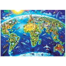 

Decompression Puzzle Toys Adults Gift 3D Paper Puzzles 1000 Pieces DIY Landscape Decoration Puzzle