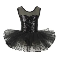 Nice Girls Ballerina Fairy Prom Party Costume Kids Sequined Flower Dress Dancewear Gymnastic Leotard  Ballet Tutu Dress - Image 2