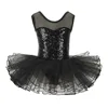 Black Sequins Kids Party Fancy Costume Girls Ballet Tutu Leotard Dress for Performance ► Photo 1/6