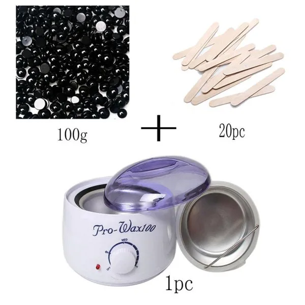 Hair Removal Bean Wiping Sticks Hot Wax Warmer Heater Pot