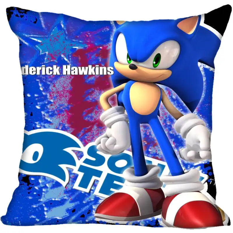 Квадратный чехол для подушки на заказ Sonic the Hedgehog, Наволочка на молнии, чехол 40x40,45x45 см(с одной стороны - Цвет: Pillowcase  6