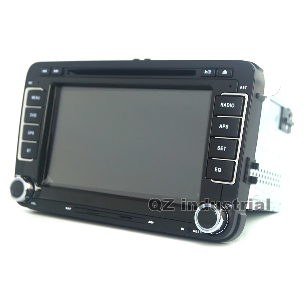 Discount QZ industrial rns510 2din 7inch Car DVD player for VW JETTA PASSAT/B6/CC GOLF 5/6 POLO Touran Tiguan Caddy SEAT with Wifi GPS 3G 2