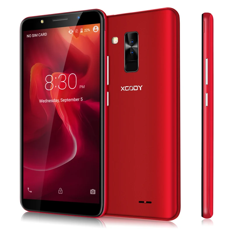 XGODY смартфон 6 0 дюймов 18:9 Android 8 1 Dual Sim мобильный телефон 4 ядра Гб + 16 2800 мАч 5MP камера
