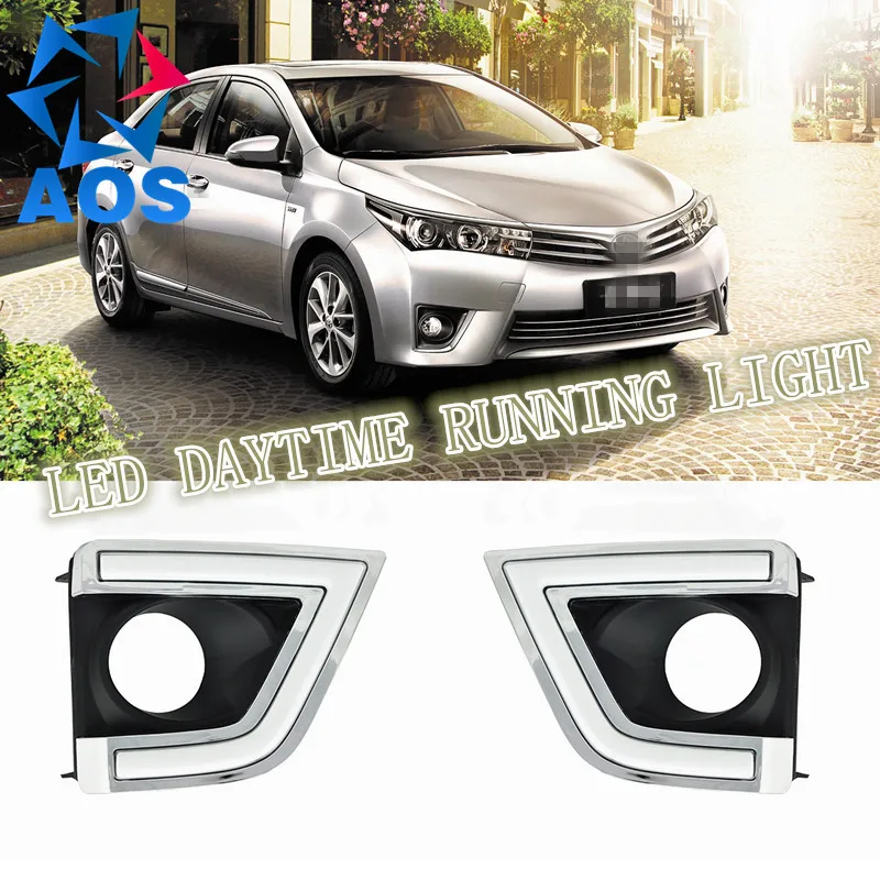 

2PCs/set Super Bright LED DRL waterproof Daylight drl led Daytime Running lights For Toyota Corolla 2014 2015