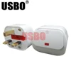 White 13A 250V British standard 3pins detachable wiring plug with fuse independent switch indicator UK Hong Kong socket Type-I ► Photo 2/6