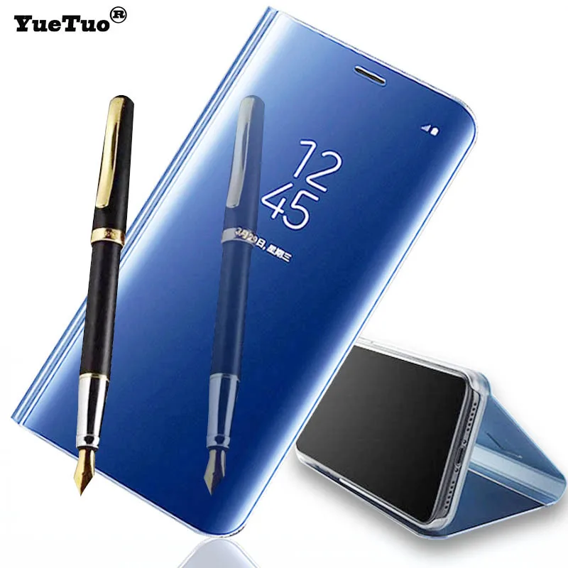 YueTuo подставка для зеркала заднего вида флип чехол Huawei honor V10 V 10 smart Clear coque capa funda etui