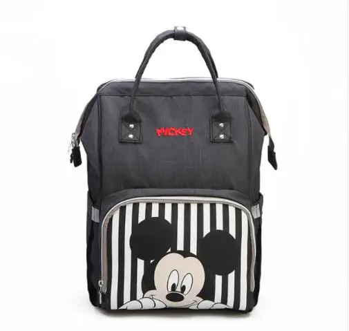 Disney детские сумки для подгузников большой емкости Mochila для мам подгузник сумка для коляски водонепроницаемый рюкзак для путешествий - Цвет: picture color