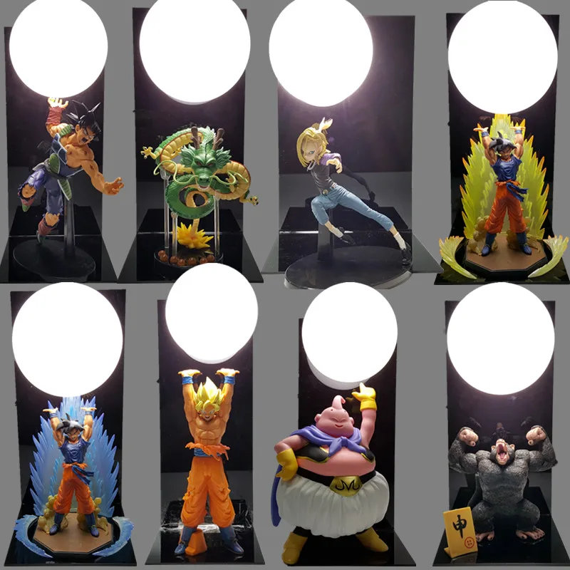 Dragon Ball Сон Гоку дух бомбы настольная лампа Luminaria Светодиодные ночники Dragon Ball Номер Декоративные освещения праздничные подарки