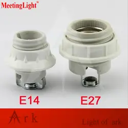 4 штуки в партии E14 E27 Полный керамический светильник резистентностью к высокой температуре винт-крепление лампы держатель Основание