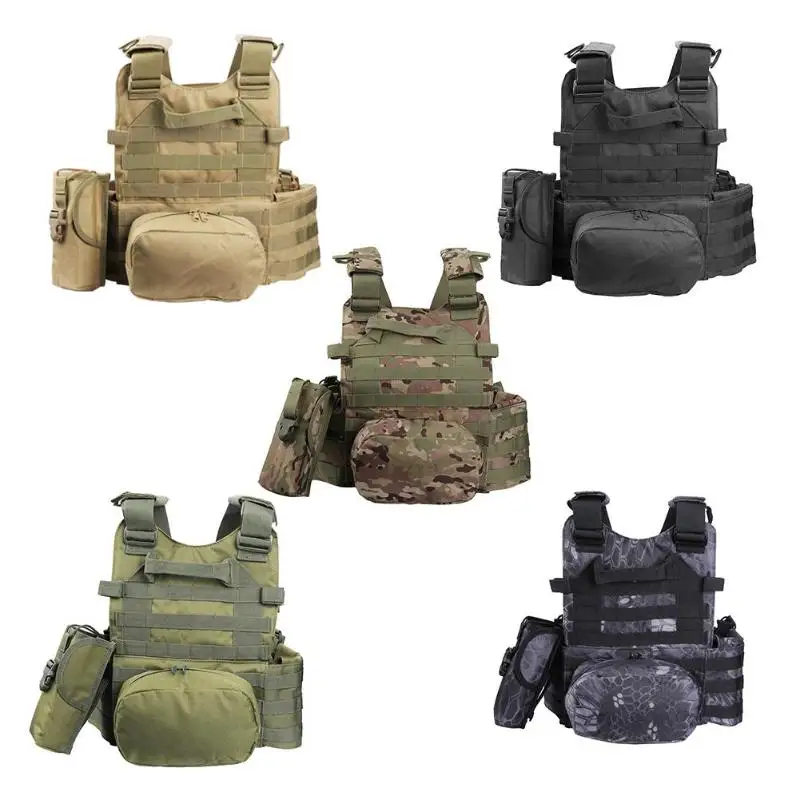 

Military Tactical Vest Army Airsoft Molle Vest Combat Hunting Vest with Pouch Assault Plate Carrier CS Outdoor Jungle Equipment