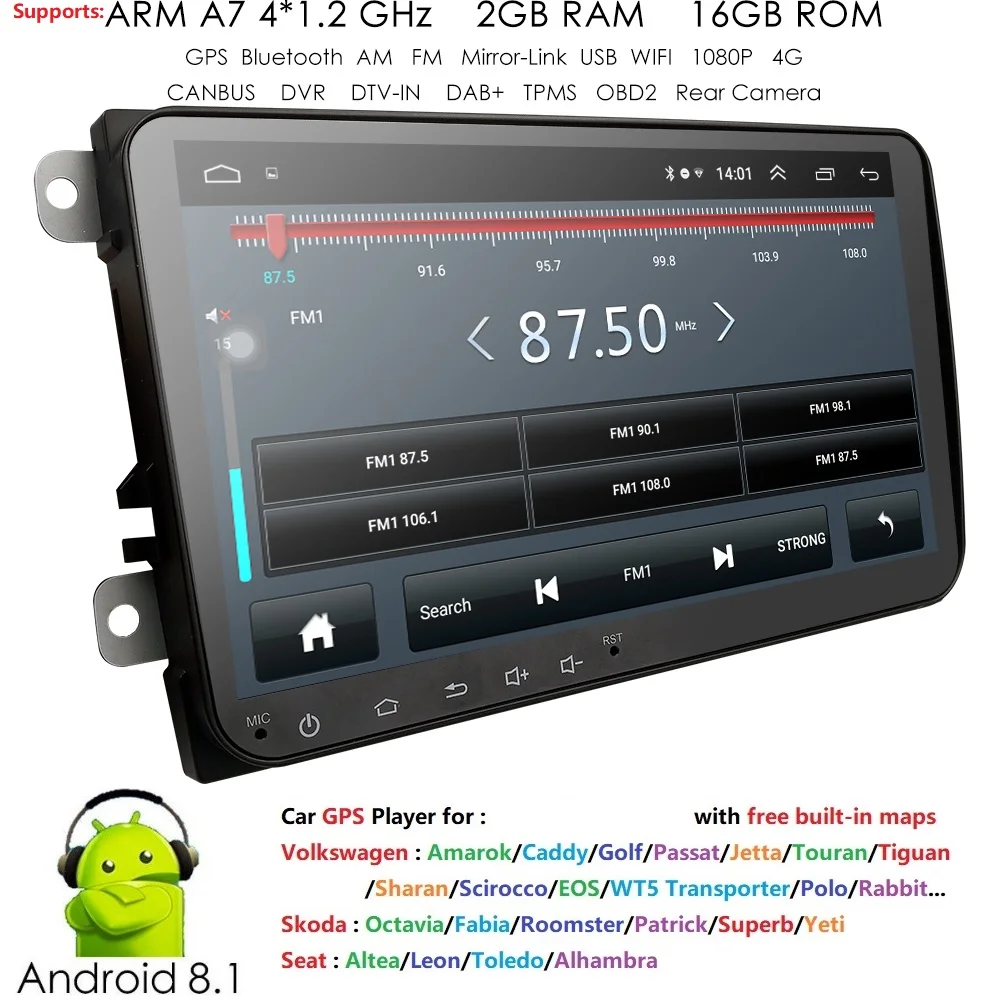 2 الدين 9 ''الروبوت 8.1 2G RAM سيارة راديو ستيريو GPS نافي لشركة فولكس فاجن باسات B6 CC بولو جولف 5 6 توران جيتا تيغوان Magotan مقعد BT SWC 2 الدين 9 ''الروبوت 8.1 2G RAM سيارة راديو ستيريو GPS نافي لشركة فولكس فاجن باسات B6 CC بولو جولف 5 6 توران جيتا تيغوان Magotan مقعد BT SWC