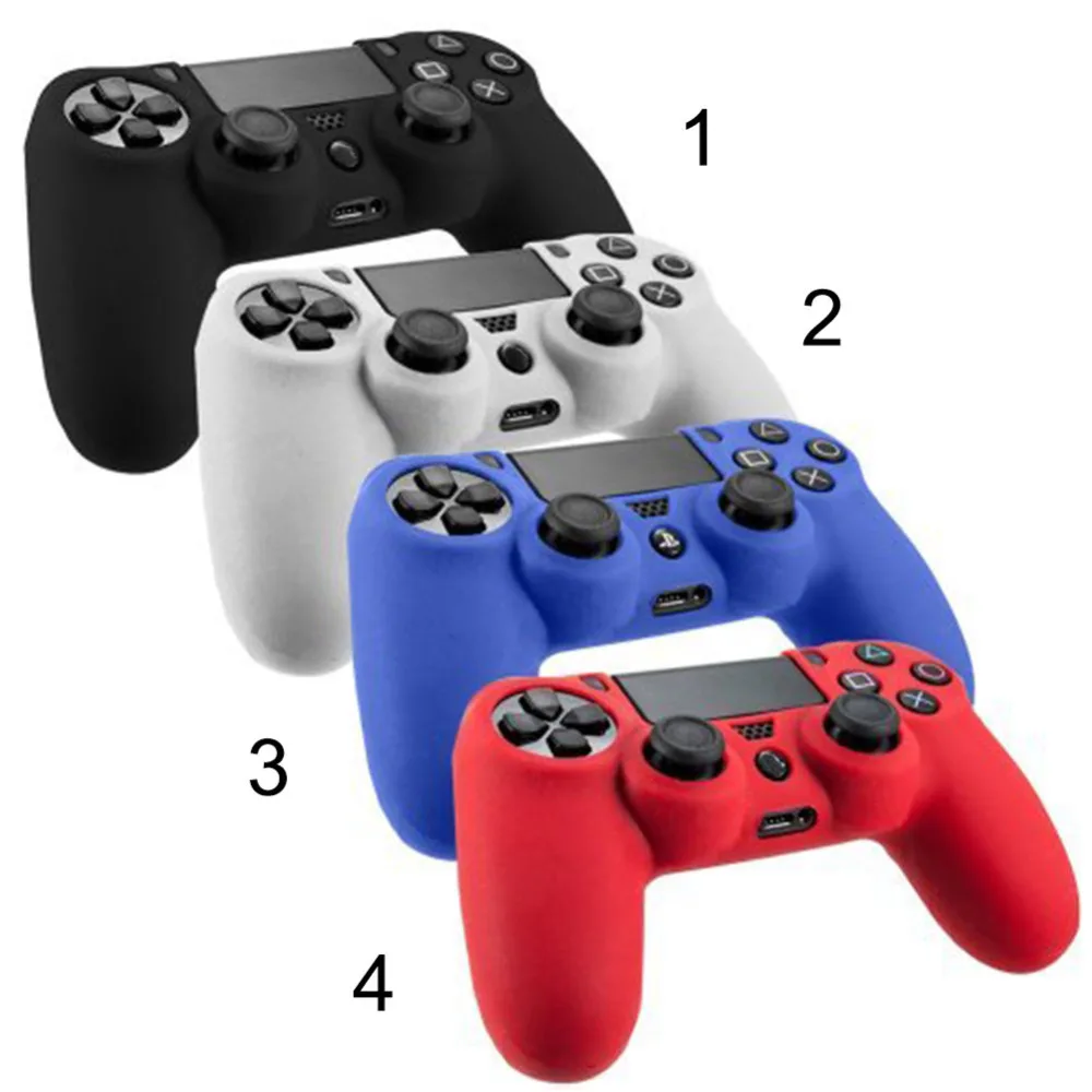 Мягкий силиконовый гелевый резиновый чехол для sony PS4 Джойстик Крышки 4 цвета |