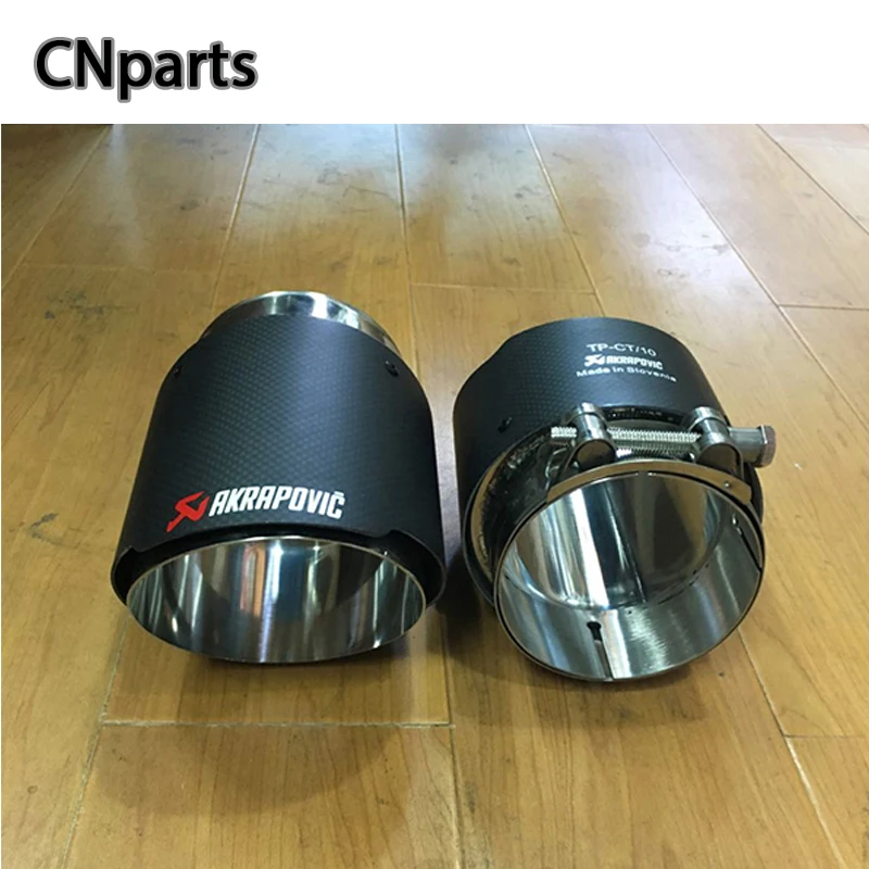 

CNparts 2pcs For Jaguar XF F-PACE XE X240 Accessories 2.0T 3.0T TSI Car Exhaust Tips Pipe Muffler Pipe Covers Carbon Fiber