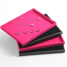 24,5*19*1,5 см маленькие ювелирные изделия ожерелье лоток ювелирные изделия Органайзер Серьги Кольца Браслеты плоская пустая пластина Ювелирный стенд