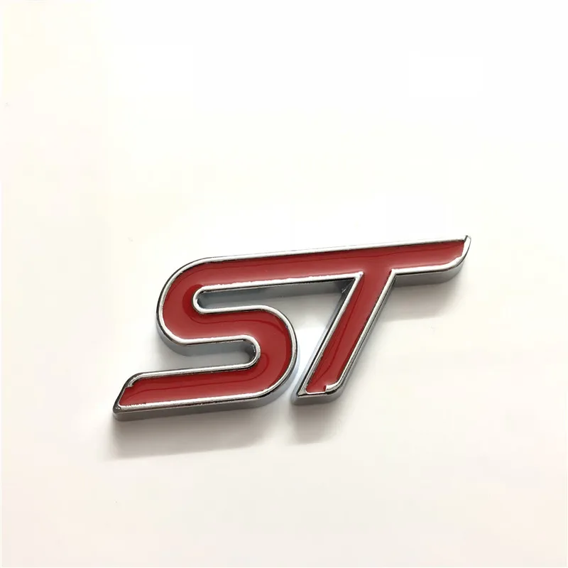 1X металлическая 3D наклейка для стайлинга автомобиля ST передней решетки