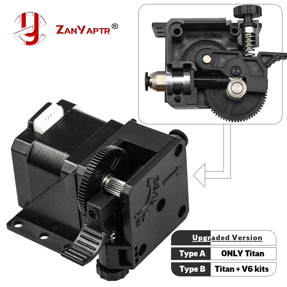 cheap ZANYAPTR 3D Printer Titan Extruder Kits for Desktop FDM Reprap MK8 Kossel J head bowden Pruse i3 Mounting Bracket