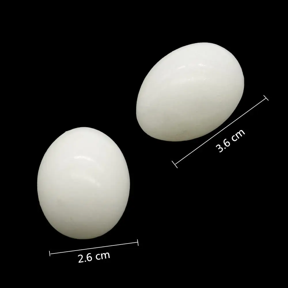 10 Pcs Plastic lifelike Simulation Bird Eggs Pigeon Quail Fake Egg Aviculture Tools Nest Hatching eggs - Image 2