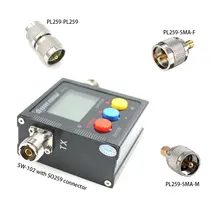 SURECOM SW-102 радио тестерс тремя адаптерами 125-520 МГц цифровой VHF/UHF мощность и КСВ метр для автомобиля радио и hendheld радио SW102