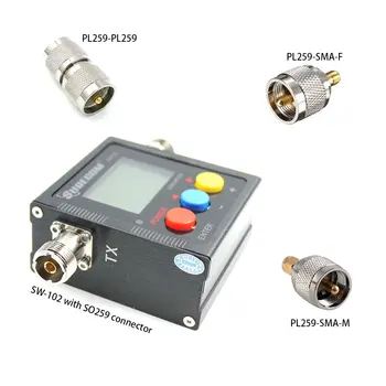 

SURECOM SW-102 radio testerWith Three Adaptor 125-520 MHz Digital VHF/UHF Power&SWR Meter For Car Radio and hendheld radio SW102