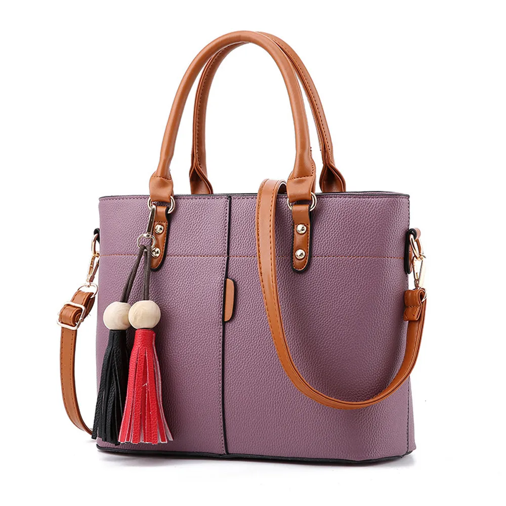 Модная Милая женская винтажная сумка, короткая сумка на одно плечо, Большая вместительная сумка, много ярких цветов, черный, серый, розовый, фиолетовый, винный O6