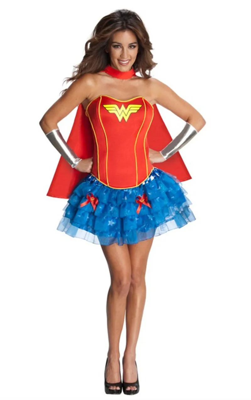 Sexy Wonder Woman Costume Costumes Halloween Uniform Fantasia Lingerie