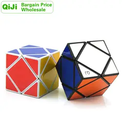 QiJi перекос кубик руб QJ Skewed алмаз оптом набор много 4PCS профессиональный Скорость куб головоломки антистресс Непоседа игрушки для мальчиков