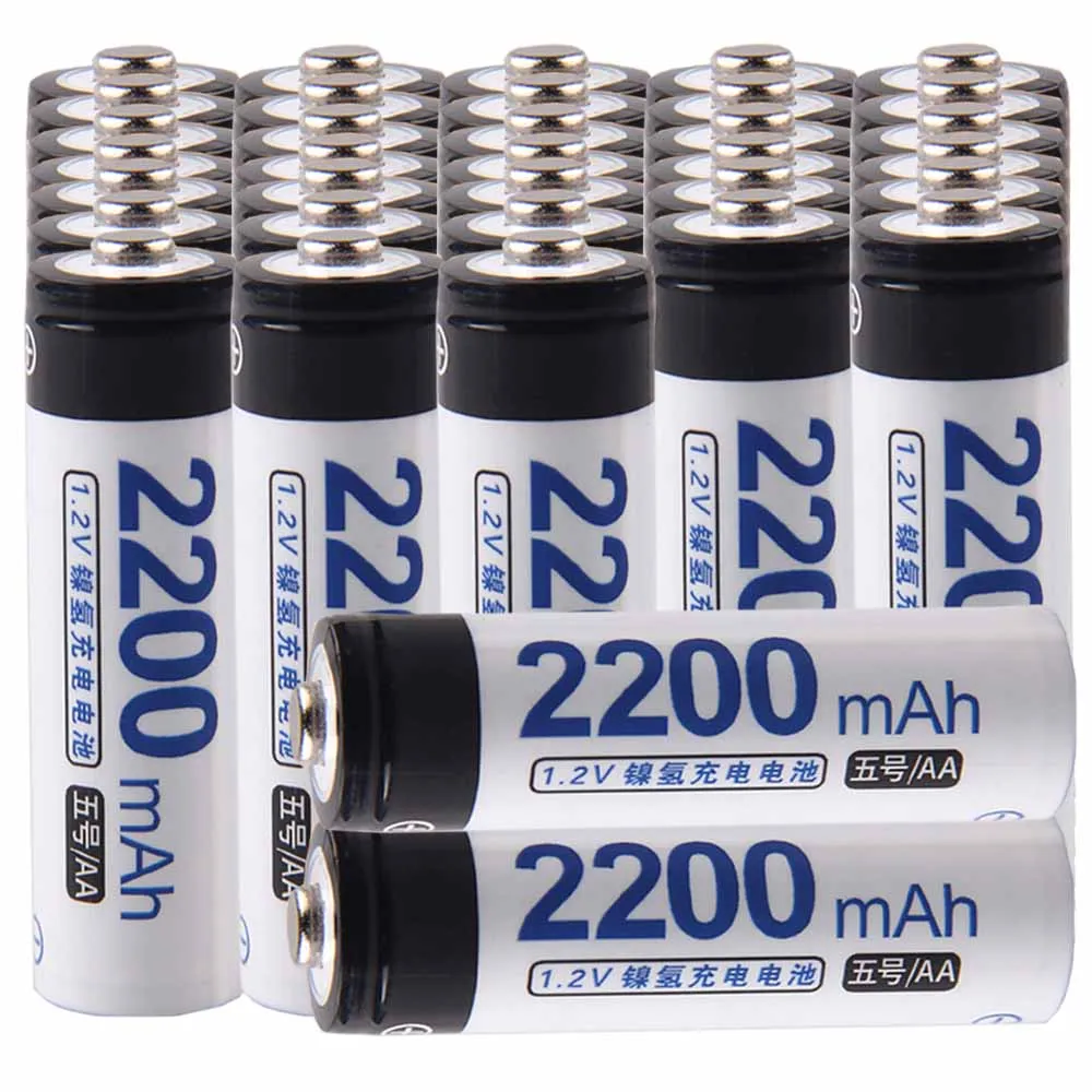 

Lowest price 35 piece AA battery 1.2v batteries rechargeable 2200mAh nimh battery for power tools akkumulator
