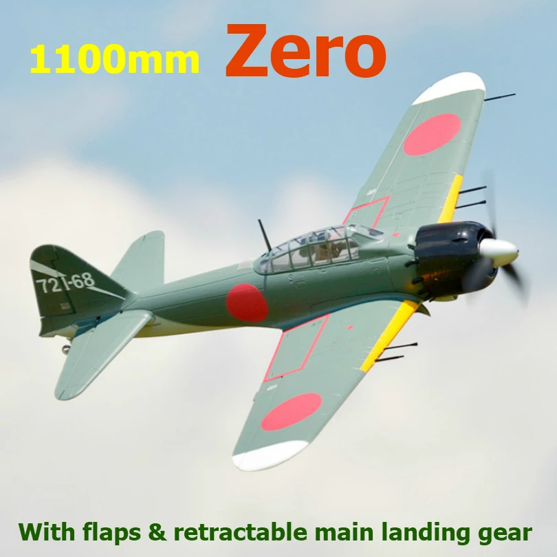 VOLANTEX 4CH WWII A6M Zero Fighter RC Airplane Remote Control Aerobatic RTF