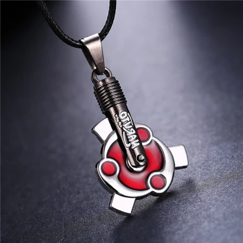 

MOSU 20/pcs Hot Anime Naruto Necklace Uchiha Izuna with Madara Mangekyou Sharingan Pendant Cosplay Toy Jewelry can Drop-shipping