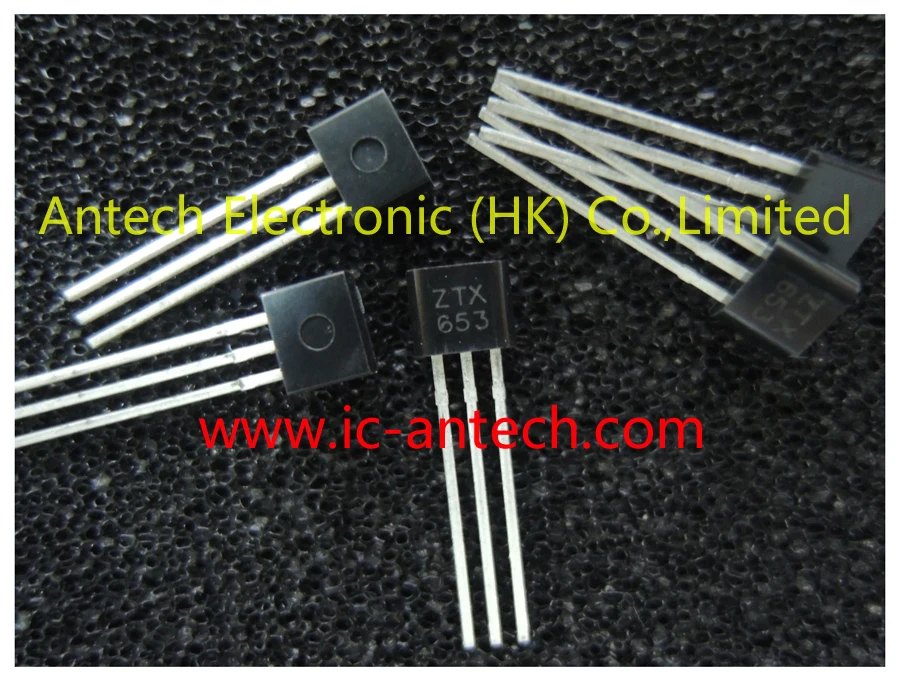 무료 배송! 새로운 오리지널 ZTX653 ZTX 653 92 NPN 실리콘 평면 중간 전력 트랜지스터, 50 개
